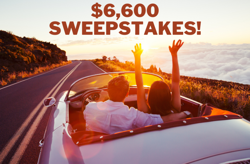 Car Payments For A Year: $6,600 Sweepstakes!